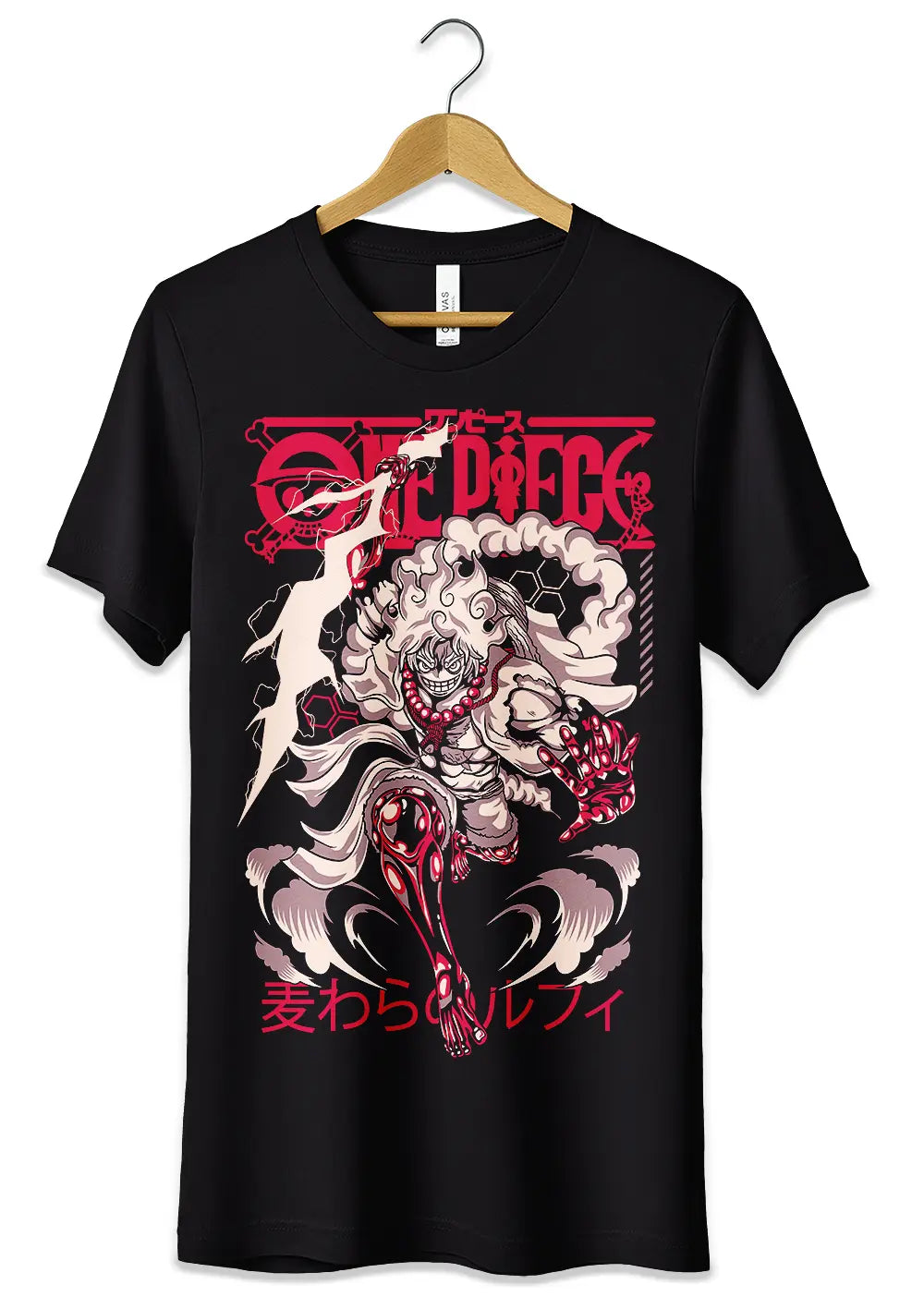 T-Shirt Maglietta Monkey D Luffy Rubber Gear 5
