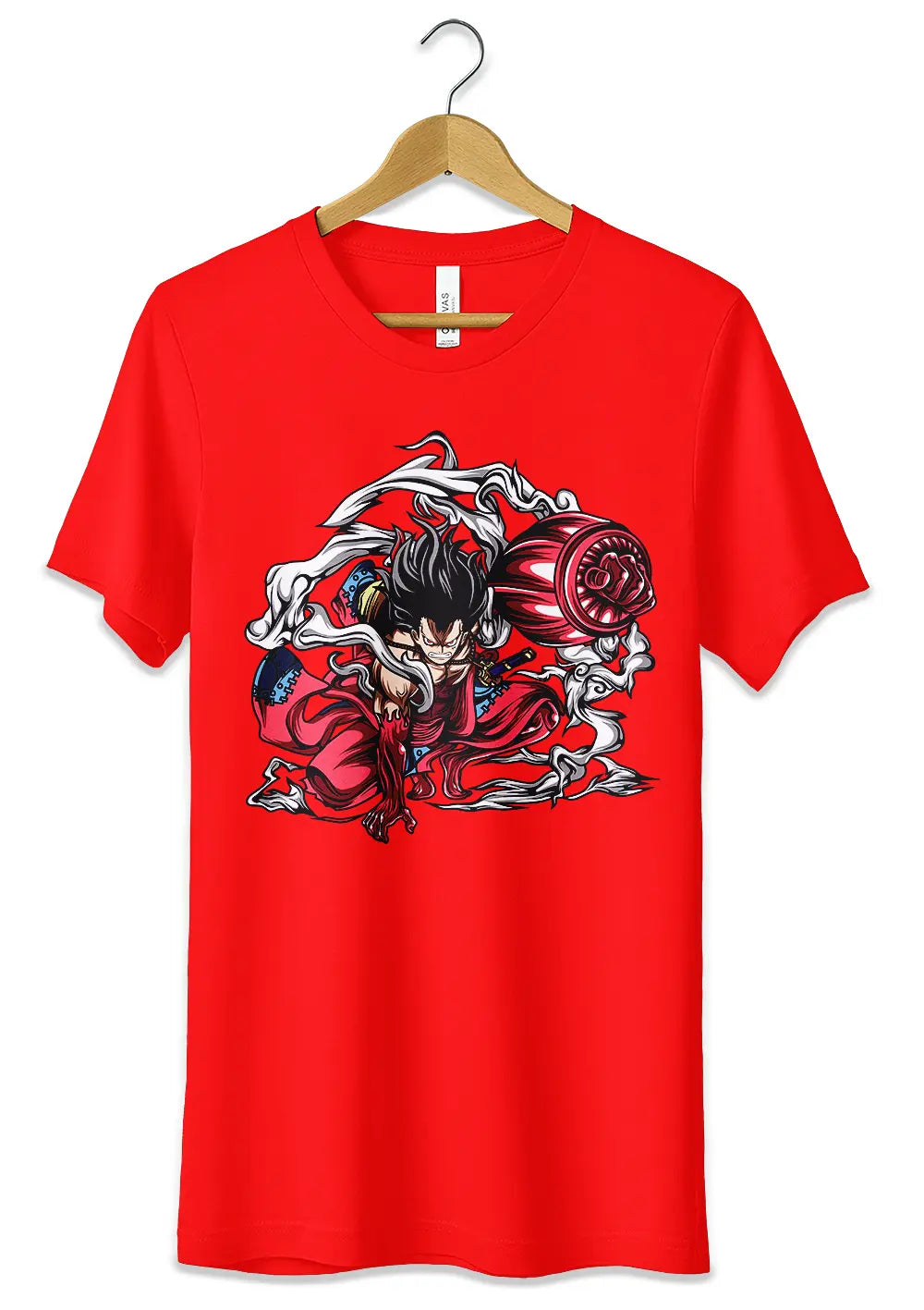 T-Shirt Maglietta Monkey D Luffy Rubber Gear 4 Snakeman One Piece