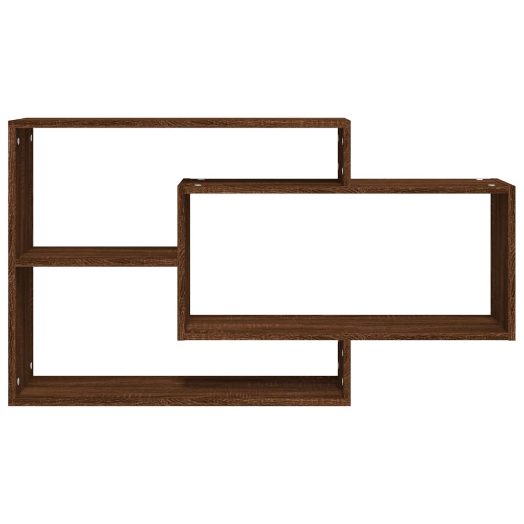 NNEVL Wall Shelf Brown Oak 104x20x58.5 cm Engineered Wood