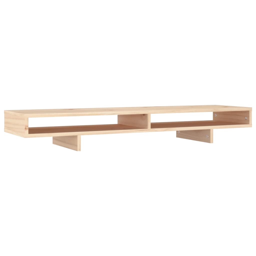 NNEVL Monitor Stand 100x27x14 cm Solid Wood Pine
