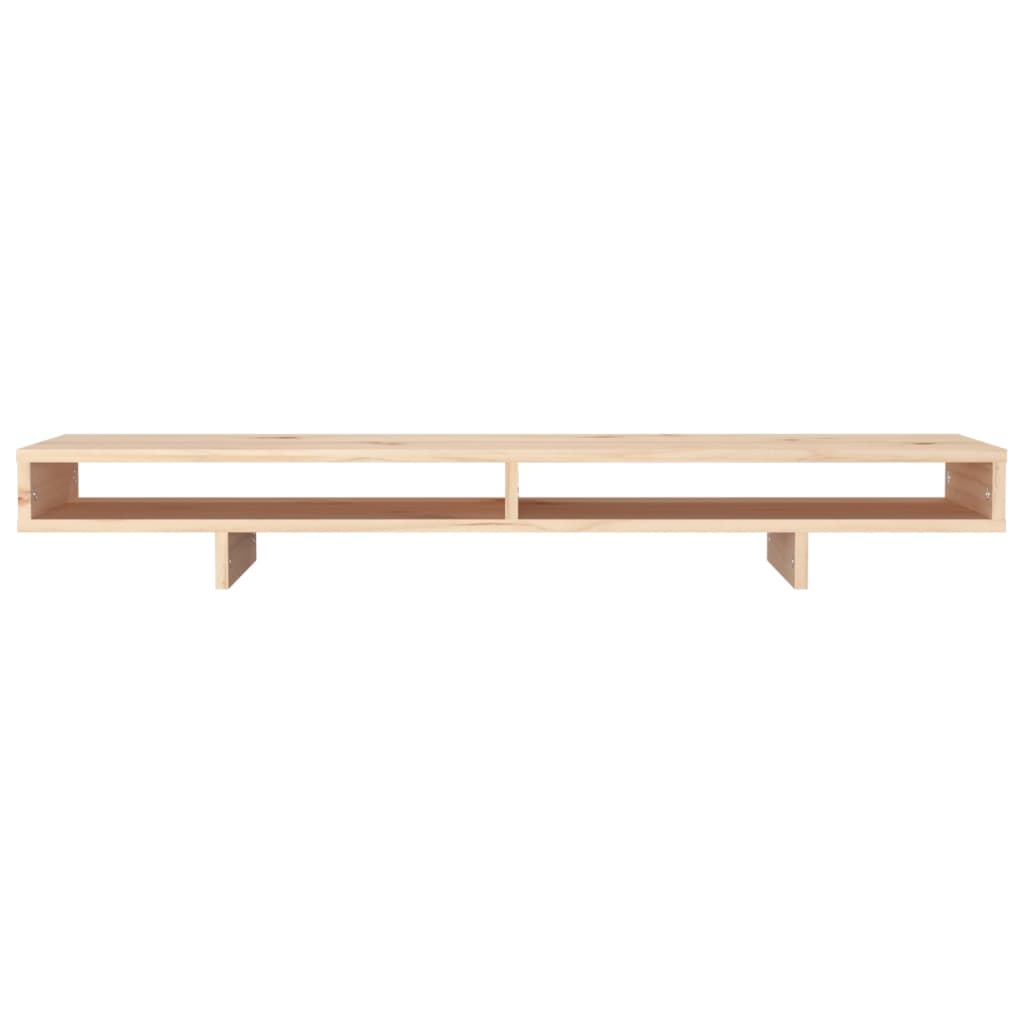 NNEVL Monitor Stand 100x27x14 cm Solid Wood Pine