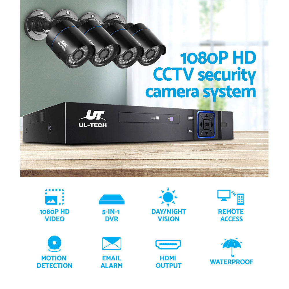 NNEDSZ 1080P 4 Channel HDMI CCTV Security Camera