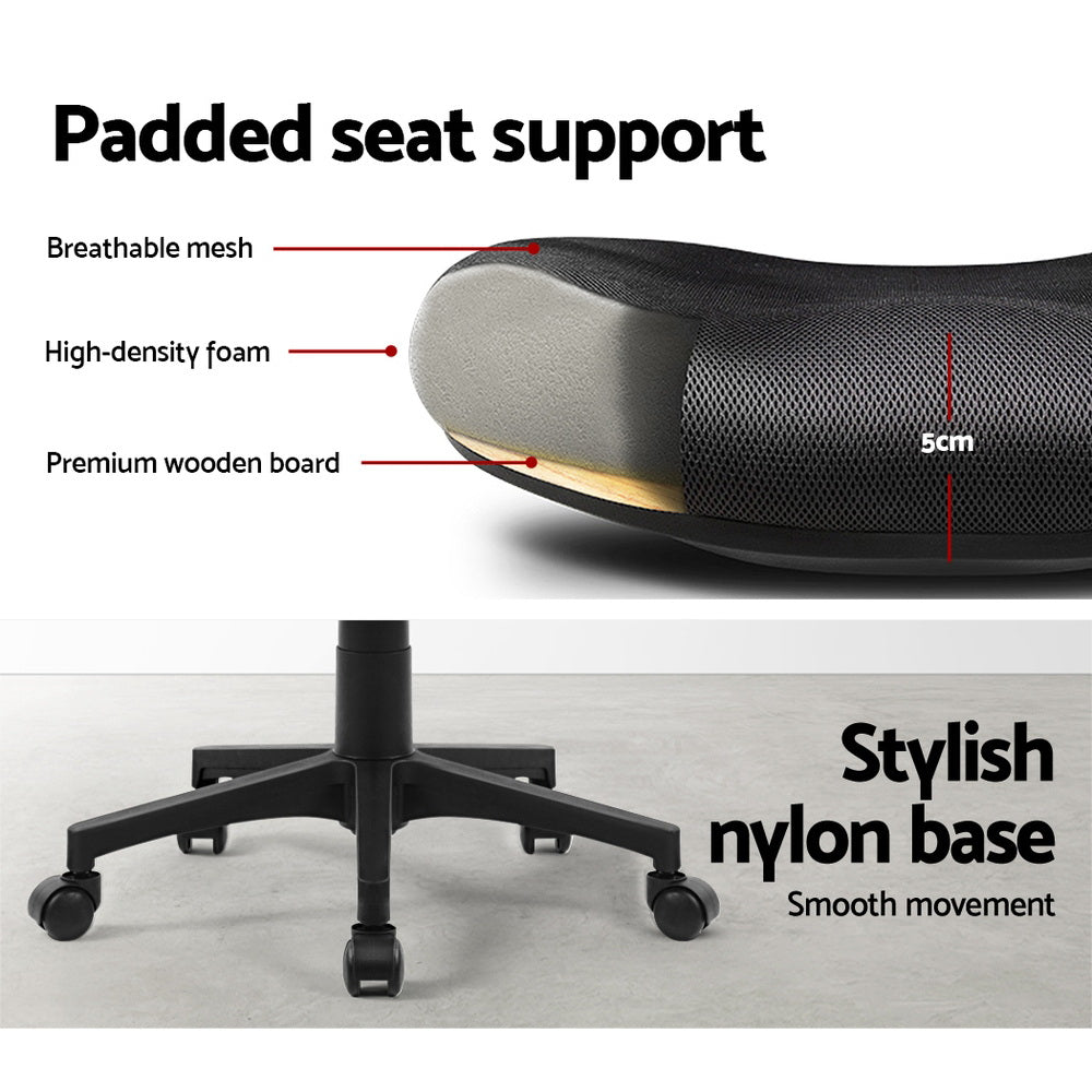 NNEDSZ Gaming Office Chair Mesh Computer Chairs Swivel Executive Mid Back Black