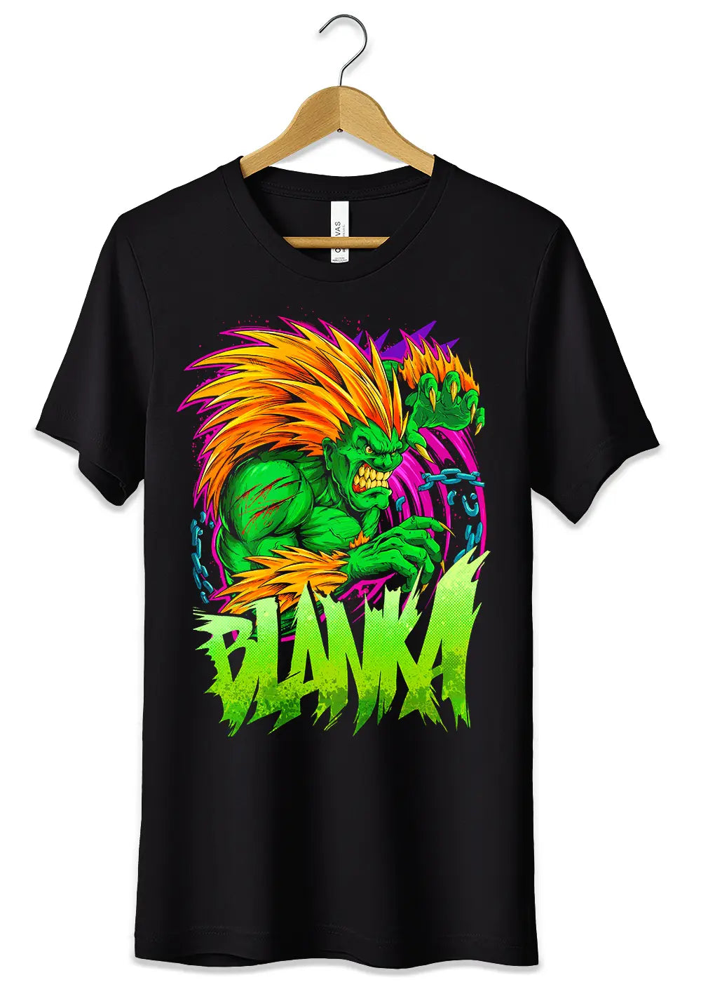 T-Shirt Maglietta Videogames Street Fighters Blanka