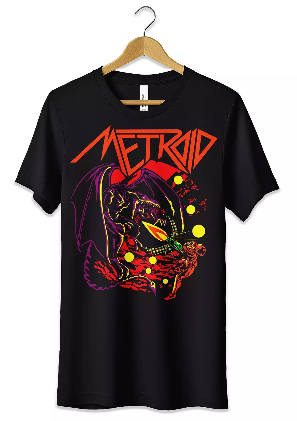 T-Shirt Maglietta Videogames Metroid